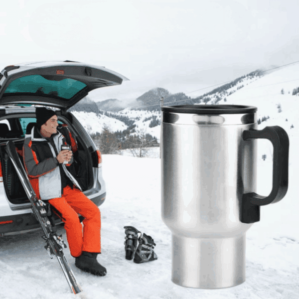 Tasse isotherme en acier inoxydable – idéale pour voiture, travail et voyages - Image 1 of 4
