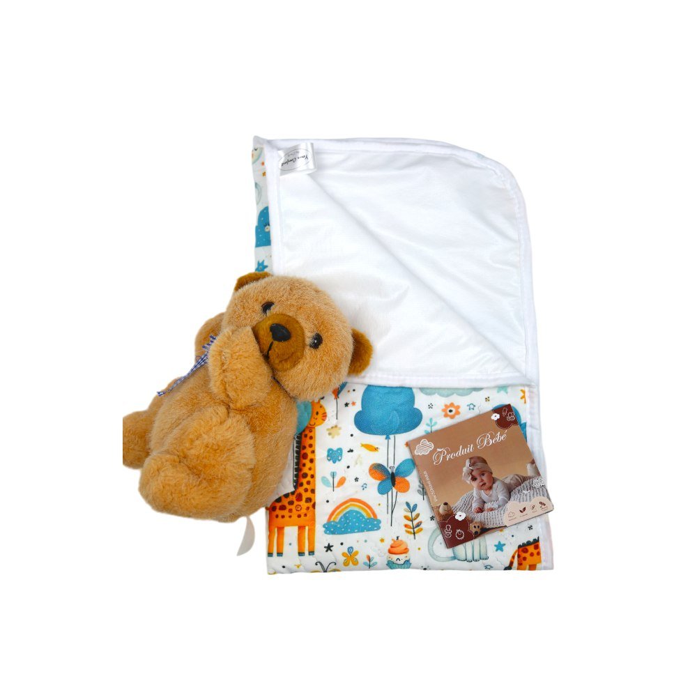 Tapis à Langer Bébé Imperméable Jungle en fête 50x80 cm - Un acheté le 2éme est offert - Image 1 of 4
