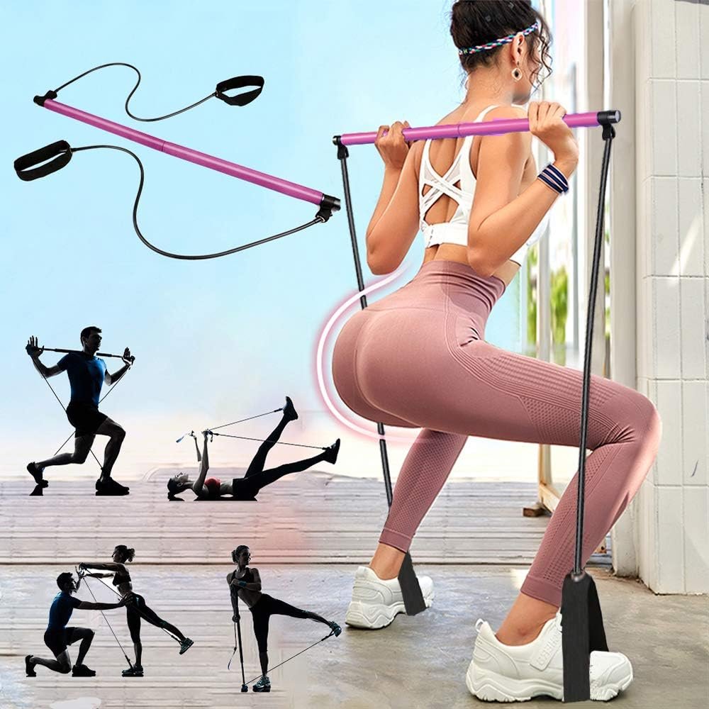Kit de barre de Pilates – Dispositif d’exercice polyvalent pour la maison - Image 1 of 4