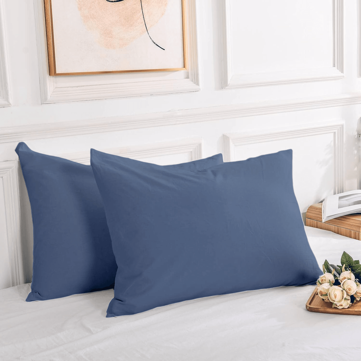 2 Taies D'oreiller (50 X70 Cm) // Doux & Antiallergiques - Image 1 of 4