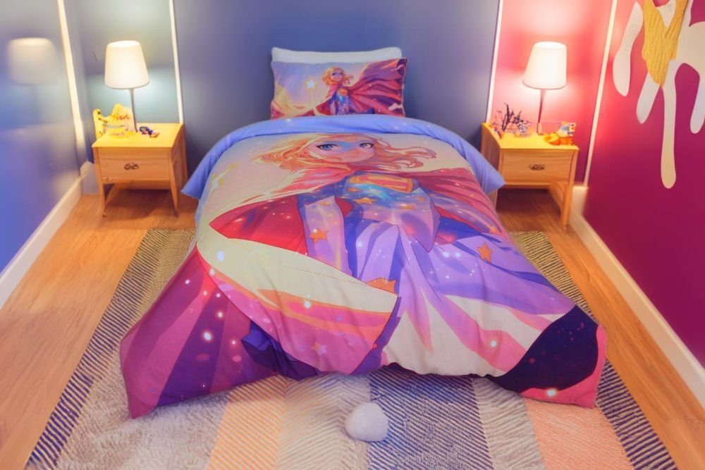 Housse de Couette Messagère du Cosmos 1 Place  (160x220 cm) + 1 Taies d’Oreiller - Image 1 of 4