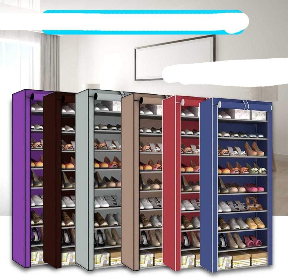 Armoire à Chaussures avec Couverture en Tissu, Rangement Pratique pour les Chaussures et Vêtements (Colleur Aléatoire) - Image 1 of 4