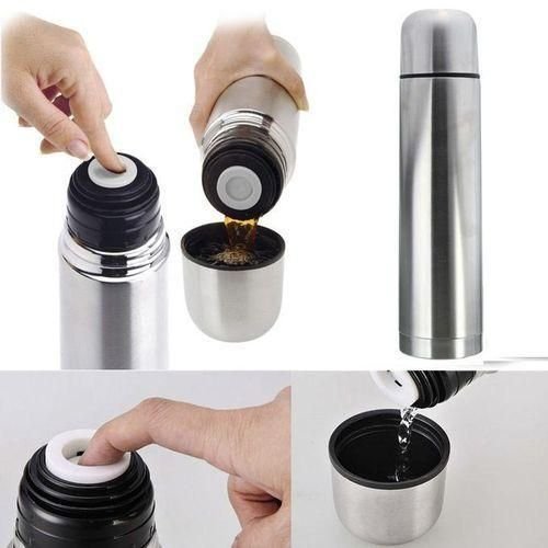 Thermo Inox à Bouchon & Tasse Pour thé café boissons chaudes et froides 500ml - Image 1 of 1