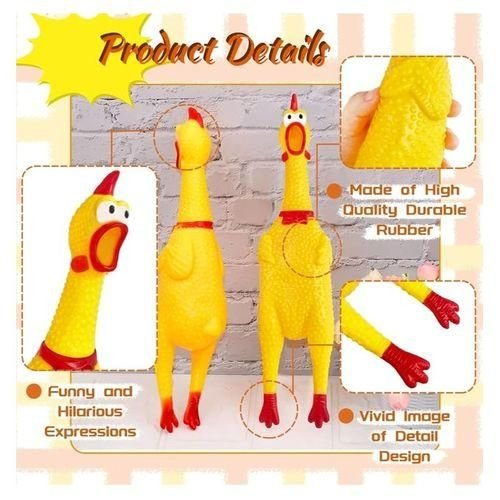 Jouet de Poulet Couinant Nouveauté 30 cm et Durable Très Amusant animal, Enfant et Adulte - Image 1 of 1