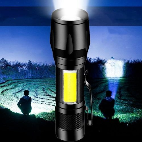 Lampe de Poche Rechargeable Haute Puissance - Mini Torche à Zoom pour Camping et Activités en Plein Air - Image 1 of 3