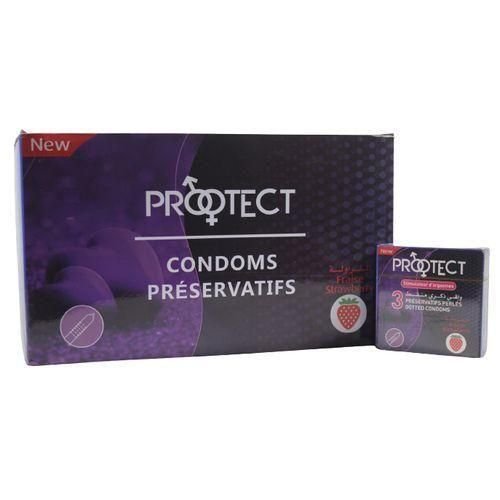 Préservatifs arôme fraise (48 boîtes de 3 préservatifs) - Image 1 of 1