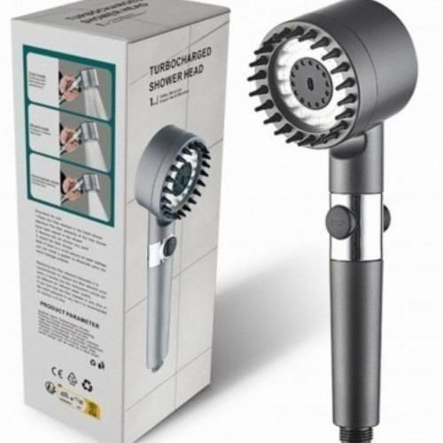 Pommeau de Douche Haute Pression Deluxe - 3 Jets + Fonction Massage - Système Anti-Calcaire - Image 1 of 1