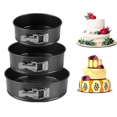 pack de Moules à Gâteau Rond pour Faire 3 Gâteaux ,3 pièces - Image 1 of 1