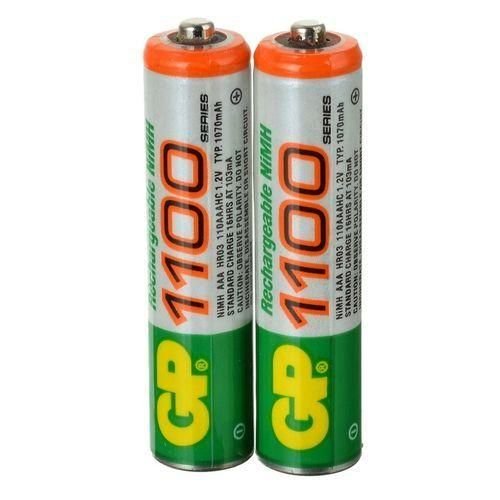 GP 1.2V 1100mAh Ni-MH Rechargeable AAA Batteries (2PCS) - Image 1 of 1