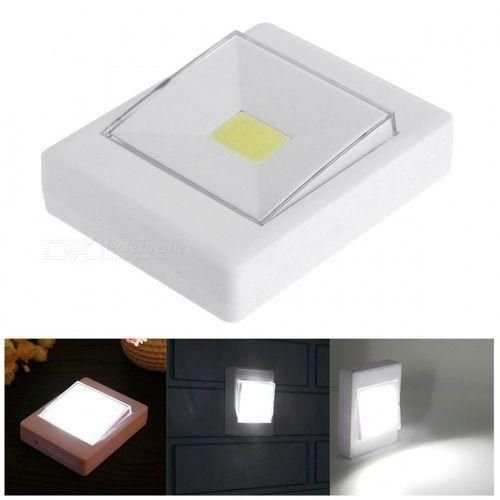 Mini lumière blanche applique murale LED COB, lampe de veilleuse de nuit - Image 1 of 1
