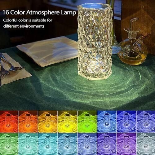 Lampe Cristal Luxe Tactile avec Télécommande - Variateur dIntensité - Décoration Intérieure - Image 1 of 1