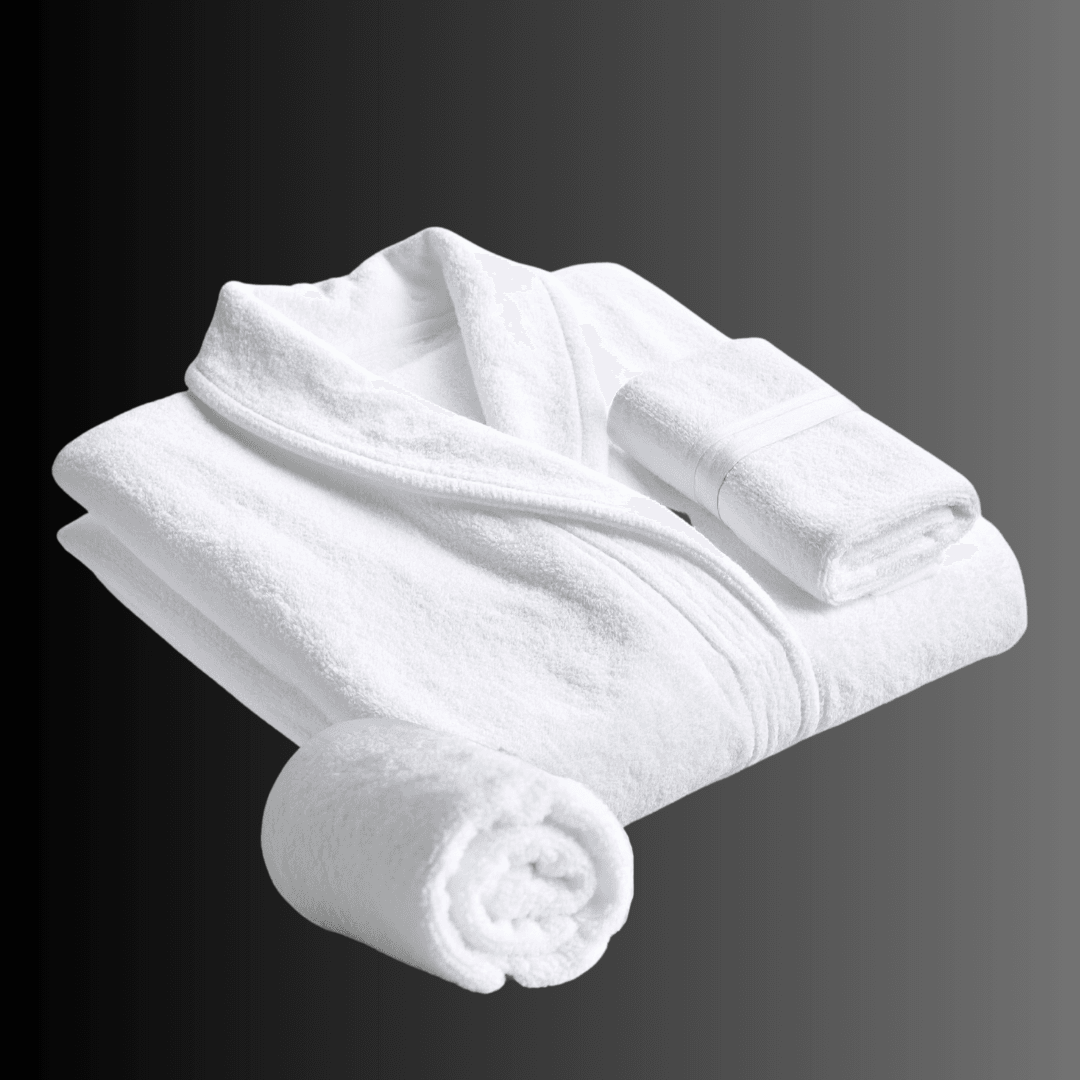 Pack Douceur Essentielle : Peignoir + Serviette Visage + Serviette Main - Image 1 of 4