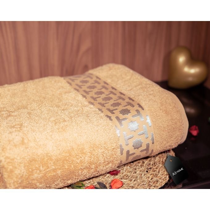 Arabesque gold authentique serviette 100x180 beige - Image 1 of 1