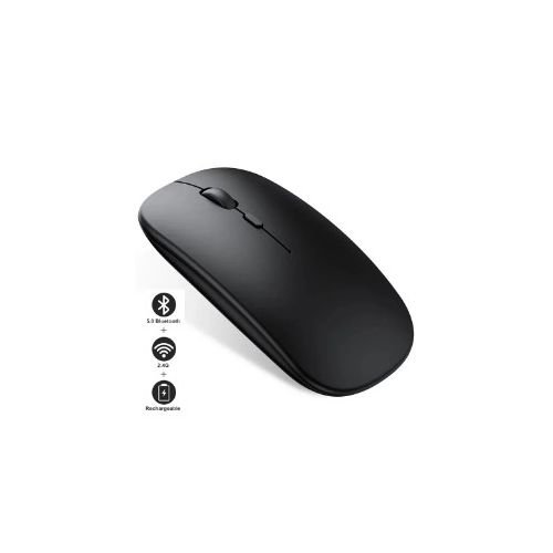 Souris sans fil Rechargeable Bluetooth, ergonomique Mini Usb, 2.4Ghz silencieux - Image 1 of 3