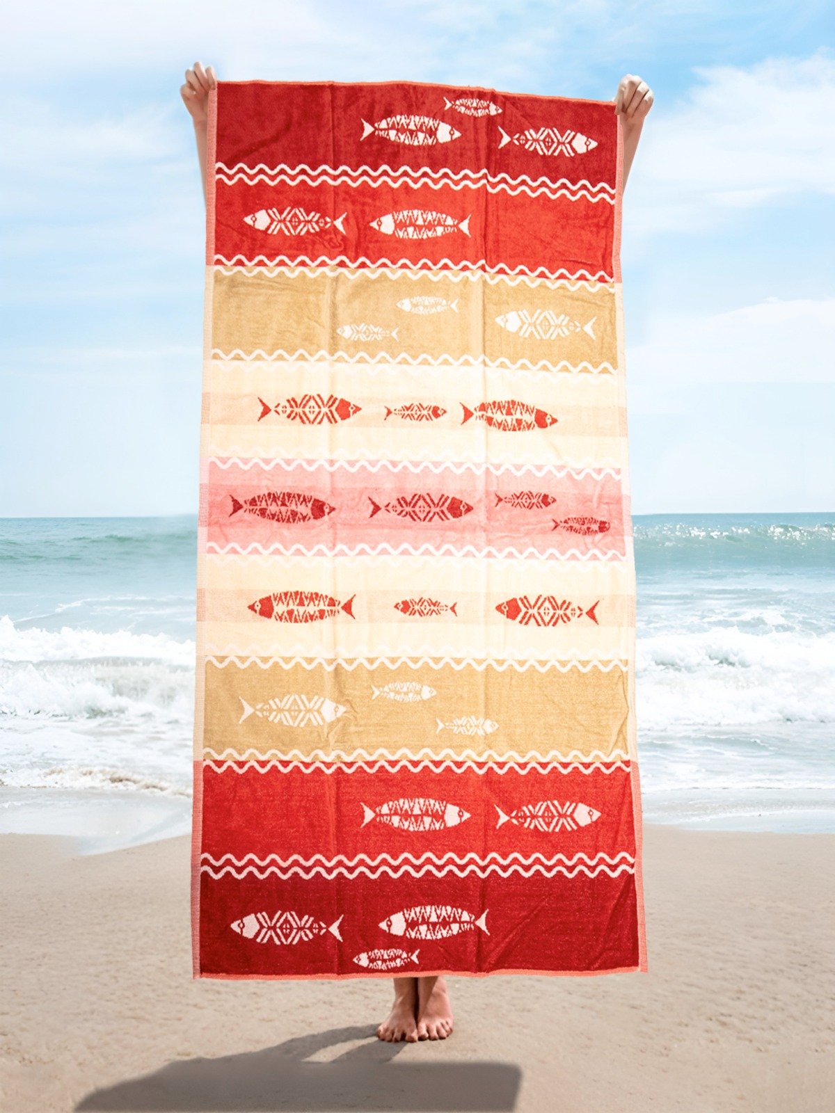 Sunwave serviette de plage 100 % coton - Image 1 of 1