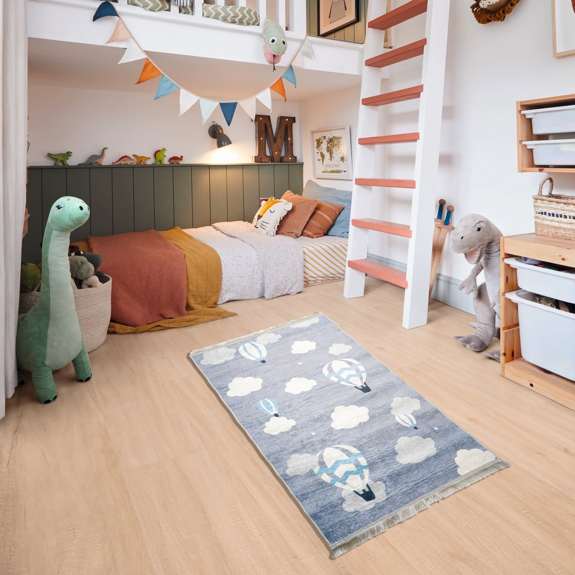 Tapis 2025 Enfants Easy Mama nuage 100*150 - Image 1 of 4