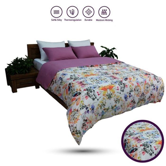 Housse de couette - Grain de Vie - Jardin Secret - Antiallergique - 240x260 cm - 2 taies offertes - Image 1 of 3