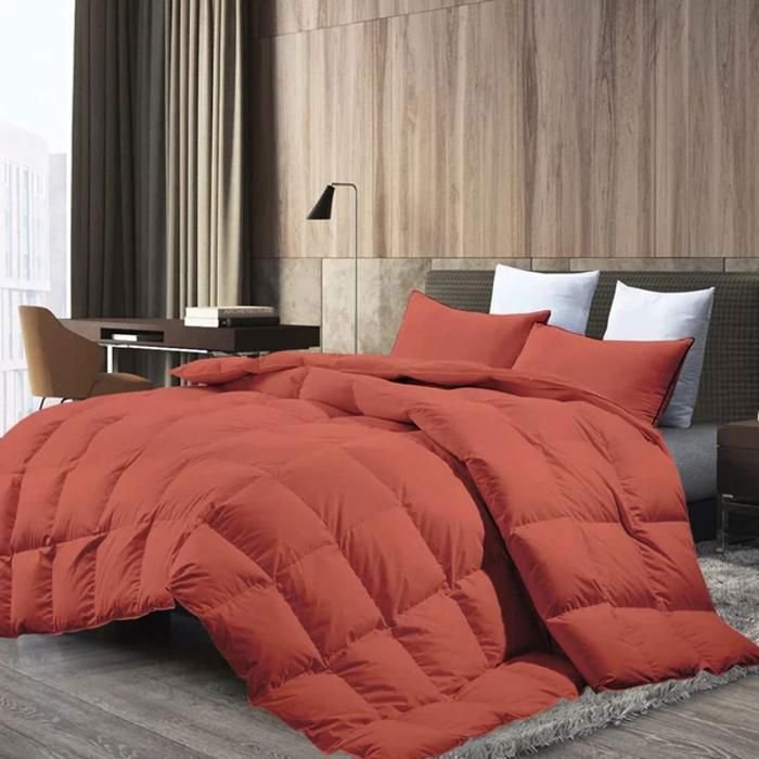 Couette en Microfibre Antiallergique - Orange Brique - 220x240cm - Image 1 of 2