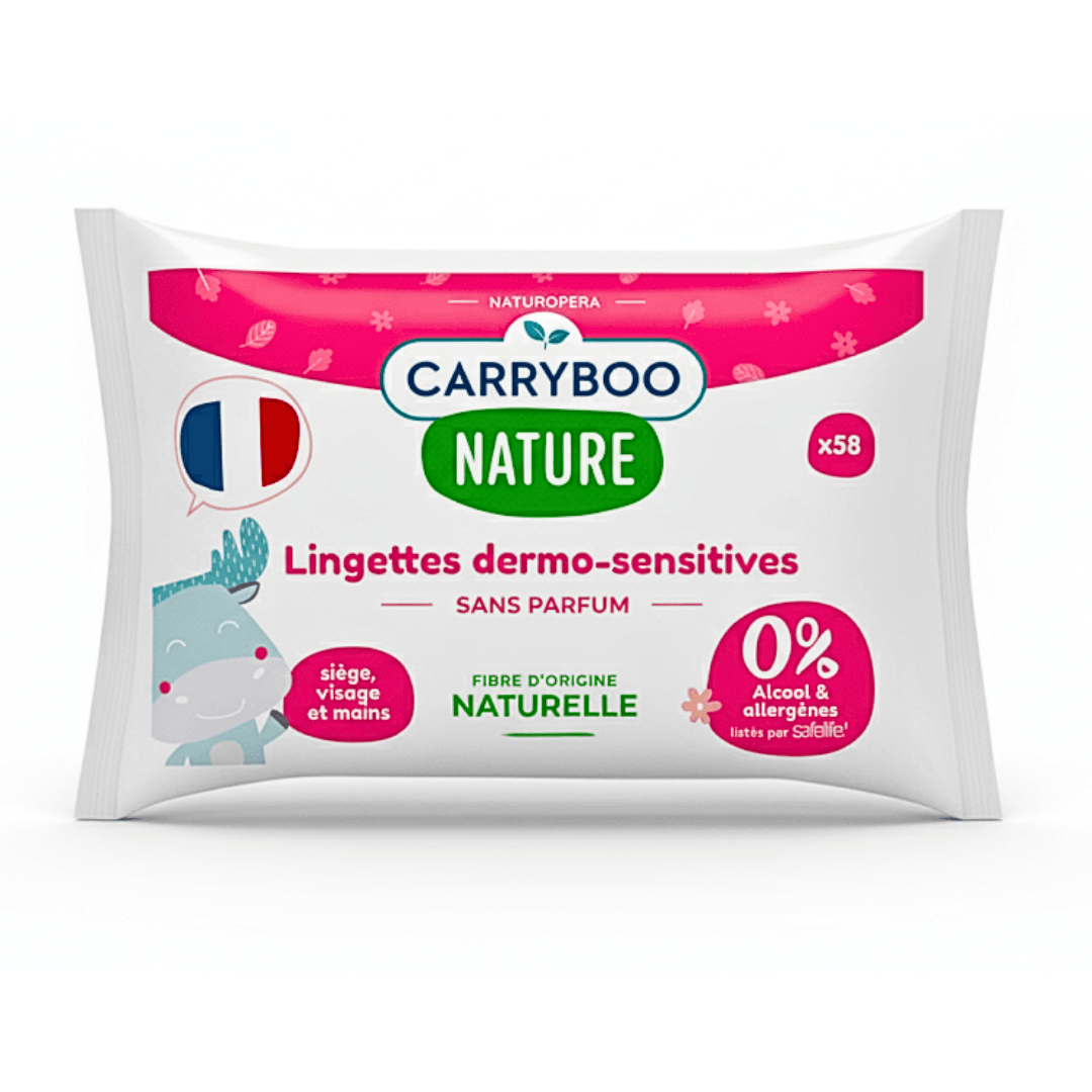 Lingettes Dermo-Sensitives Sans Parfums 58 Pieces - Image 1 of 1