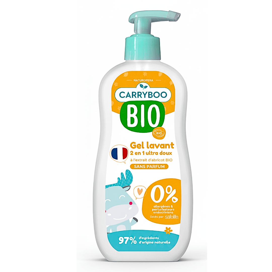 Carryboo Gel Lavant 2en1 Ultra Doux Abricot 500ml - Image 1 of 1