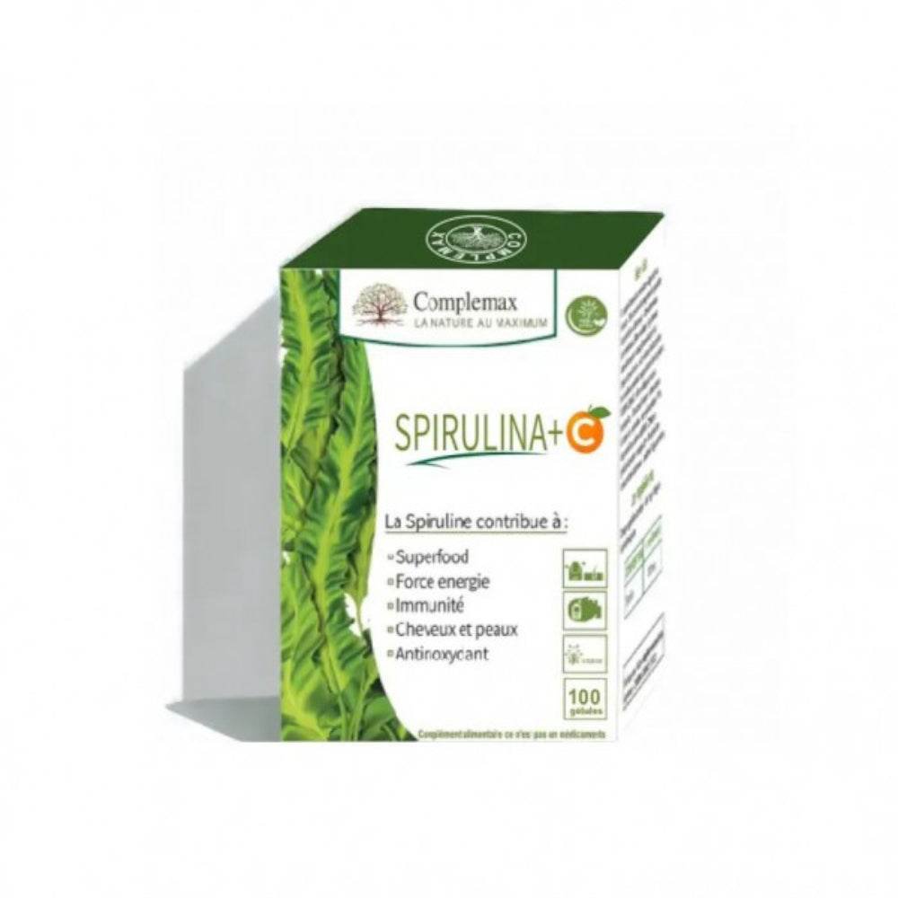 Spiruline + Vitamine C 400mg 100 Gélules - Image 1 of 1