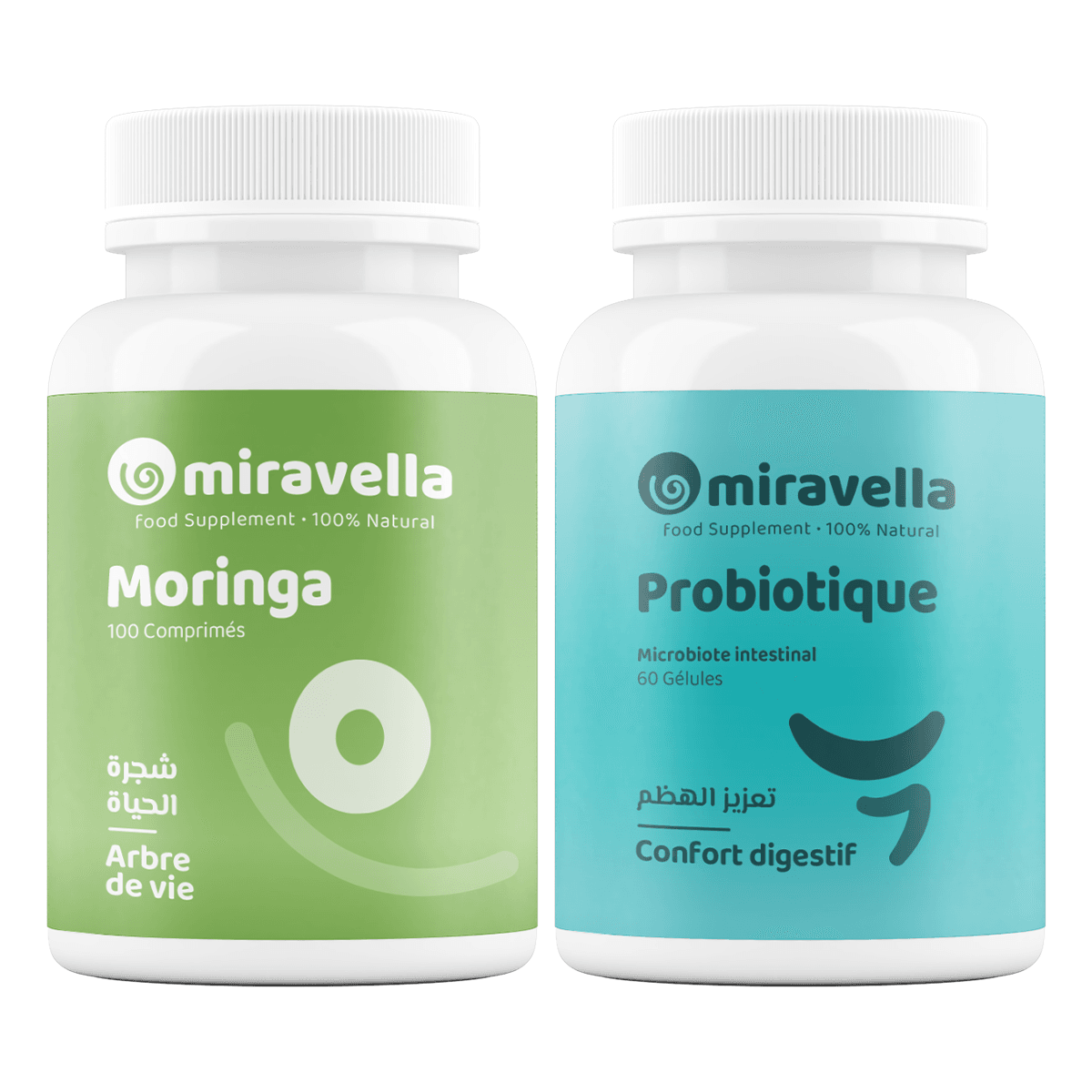 Pack Duo Moringa et Probiotique - Complément Alimentaire - Image 1 of 1