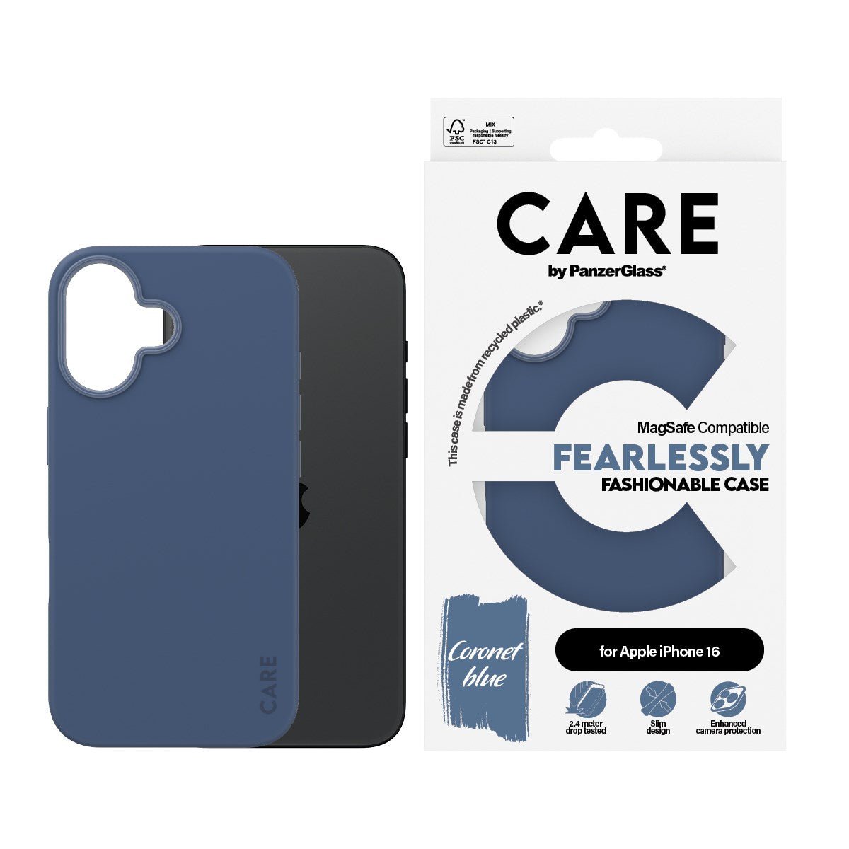 Case Fashion Blue iPhone 16 - Image 1 of 1
