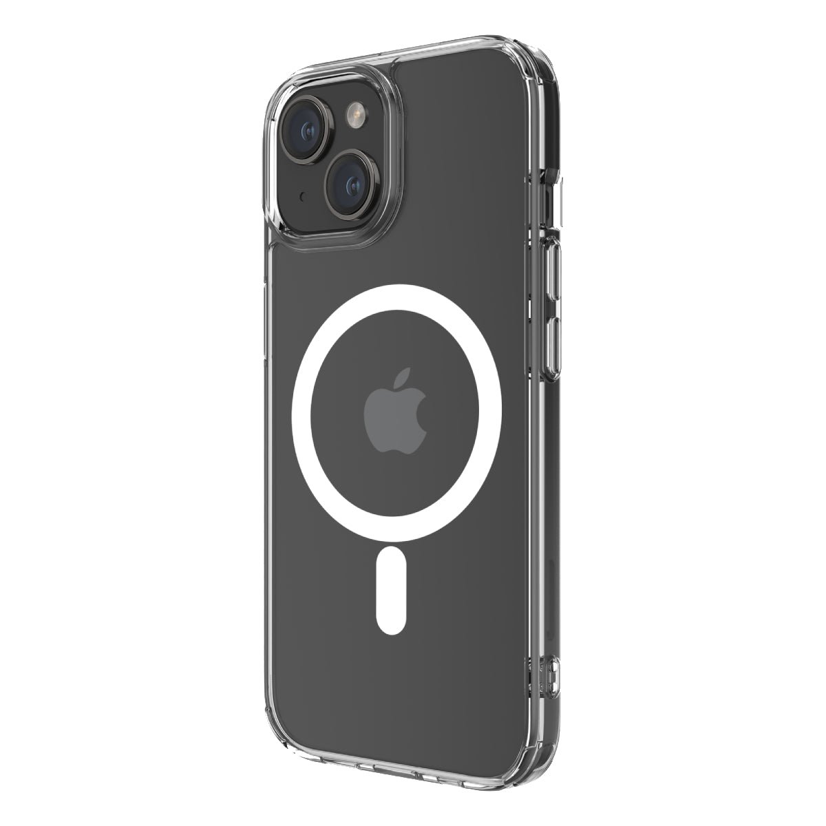 QDOS HYBRID FORCE AVEC SNAP (MagSafe) IPHONE 15 - TRANSPARENT - Image 1 of 1