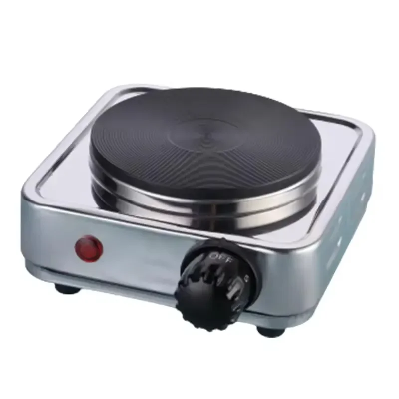 Mini Plaque Chauffante Portable Électrique Inox 500W 1 Feu ,Élégance et Praticité - Image 1 of 4