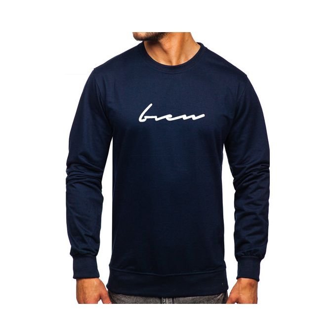 Sweat Bleu Marine pour Homme - Image 1 of 2
