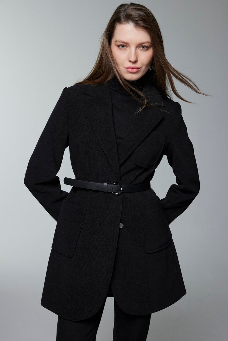 Veste À Double Boutonnage Ceinturée - Image 1 of 4
