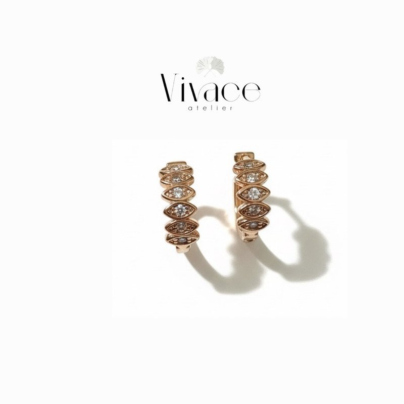 Boucles d’oreilles Vivace Rosée d’Or - Image 1 of 1
