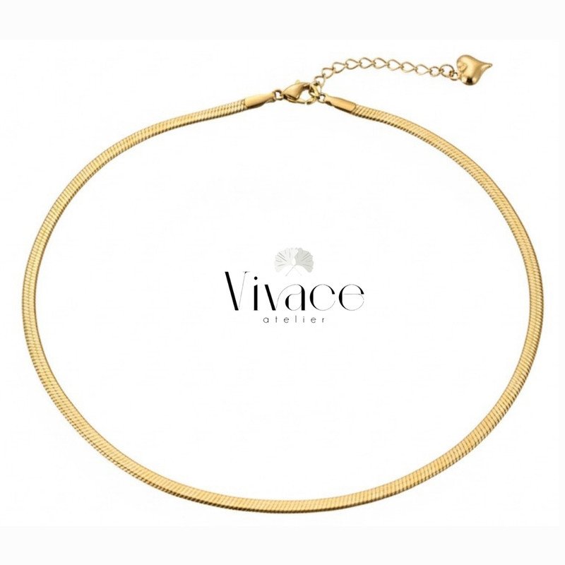 Collier Vivace Serpent Doré - Image 1 of 1
