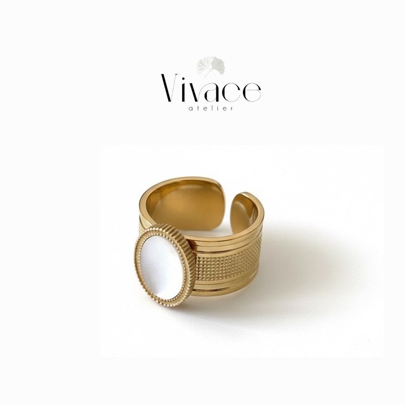 Bague Vivace Ajustable Pierre Nacrée - Image 1 of 1
