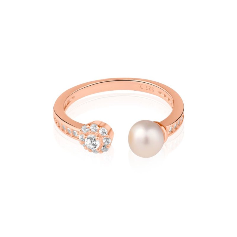Bague en Argent 925 R.Gold & FWP - Image 1 of 1