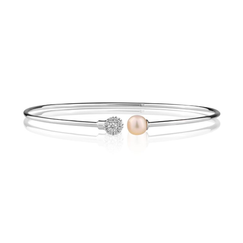 Bracelet Jonc en Argent 925 Rh & FWP - Image 1 of 1