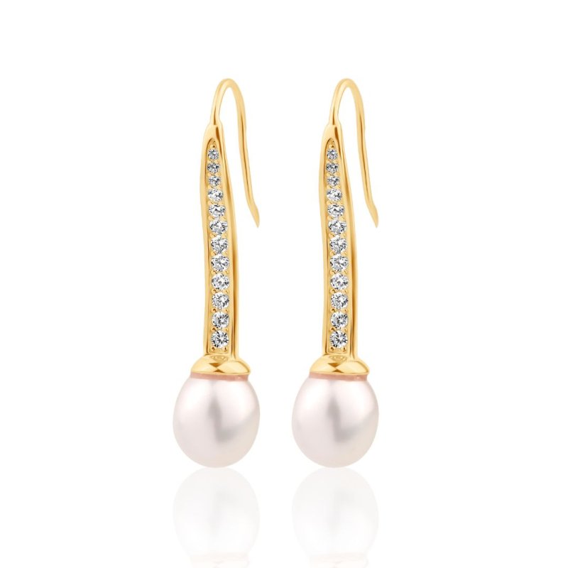 Boucles doreilles crochet Excellence Plaqué Or 18K 3Mic & FWP - Image 1 of 1