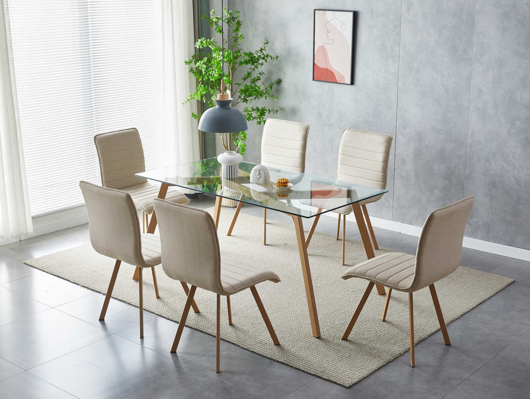 Lara Table Rectangulaire 150 X 80 Cm ( Sans Chaises ) - Image 1 of 1