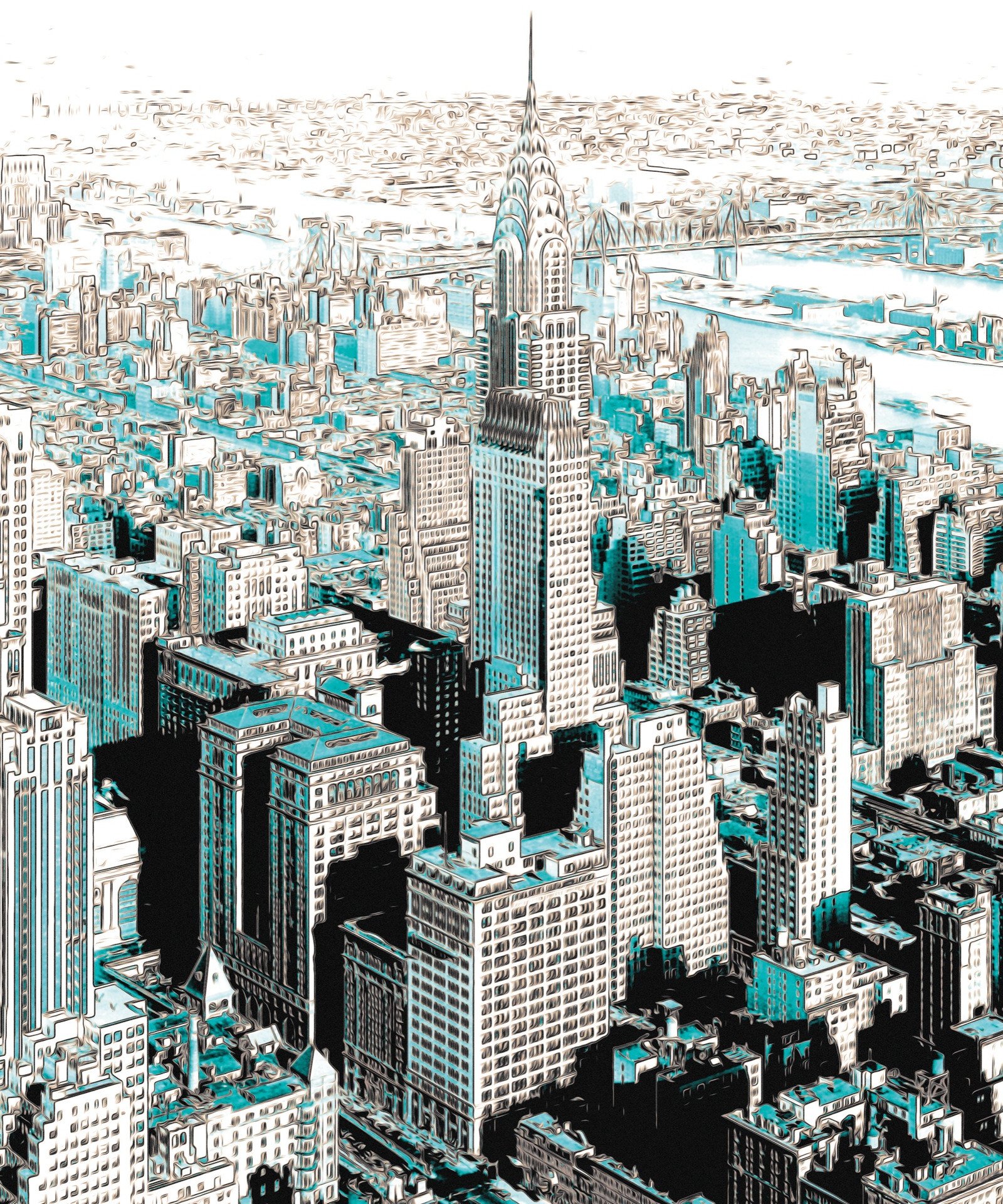 Gotham Papier peint photo murale intissé – L 200 x H 250 cm - Image 1 of 1