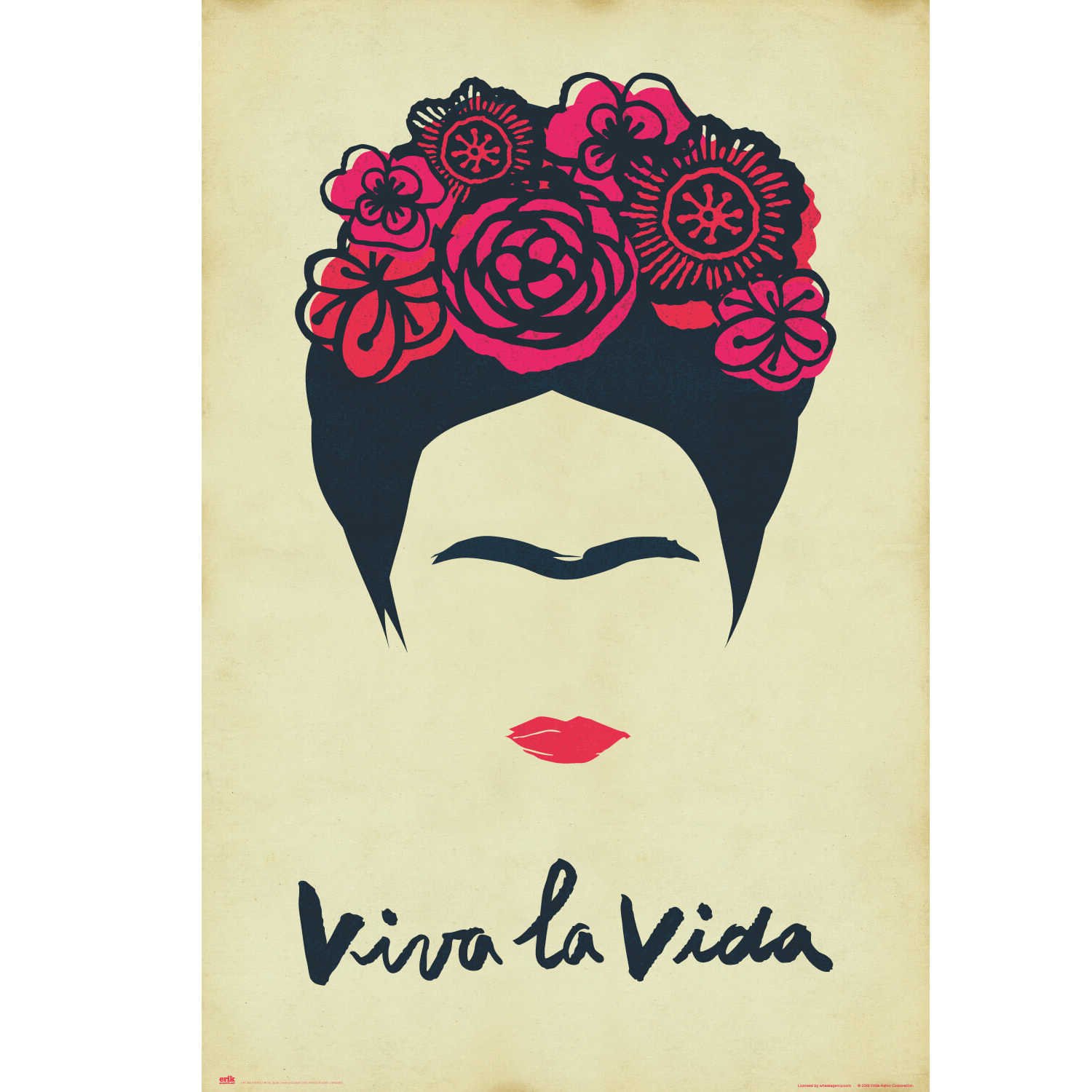 Poster Frida Kahlo Vive La Vie - Image 1 of 1