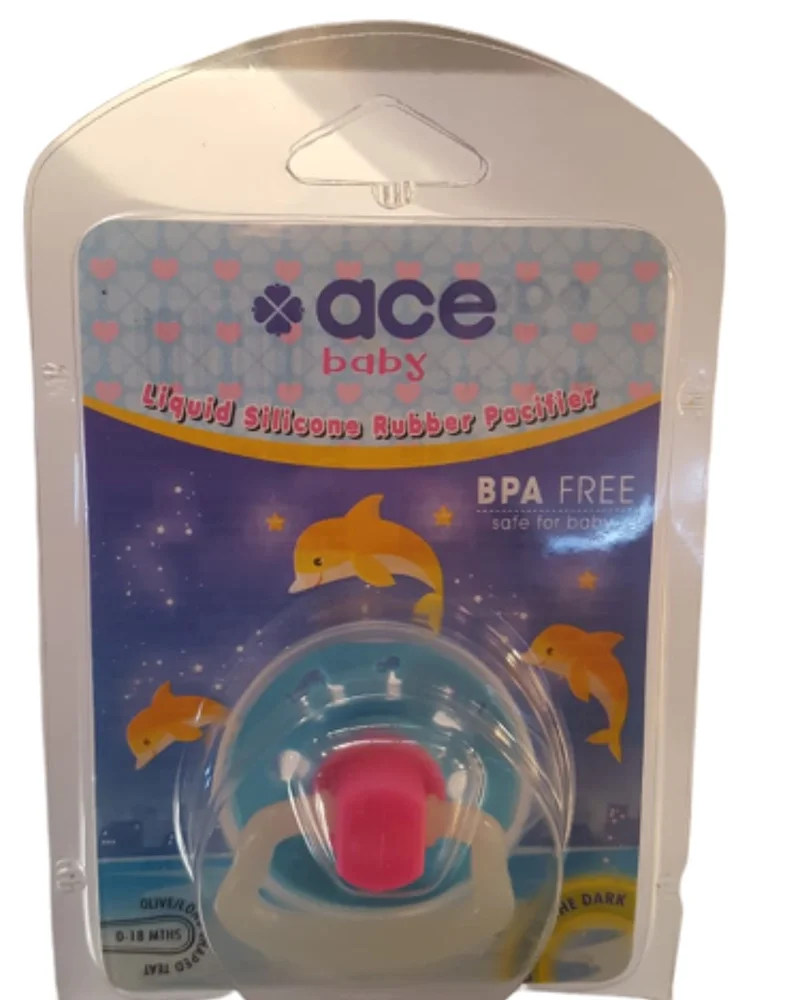 Ace Baby Sucette brillante dans le noir avec capuchon pour les bébés 0-18 mois - Image 1 of 1
