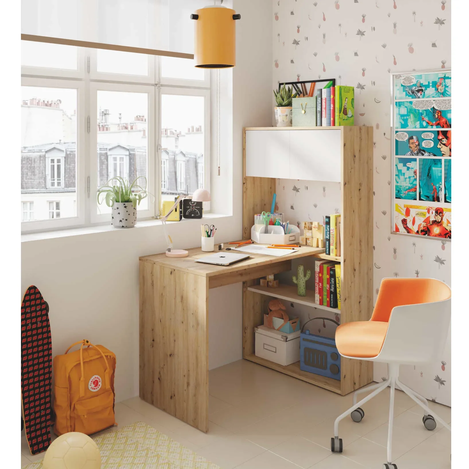 Duo Bureau Avec Étagère Vertical Ou Horizontal - Image 1 of 3