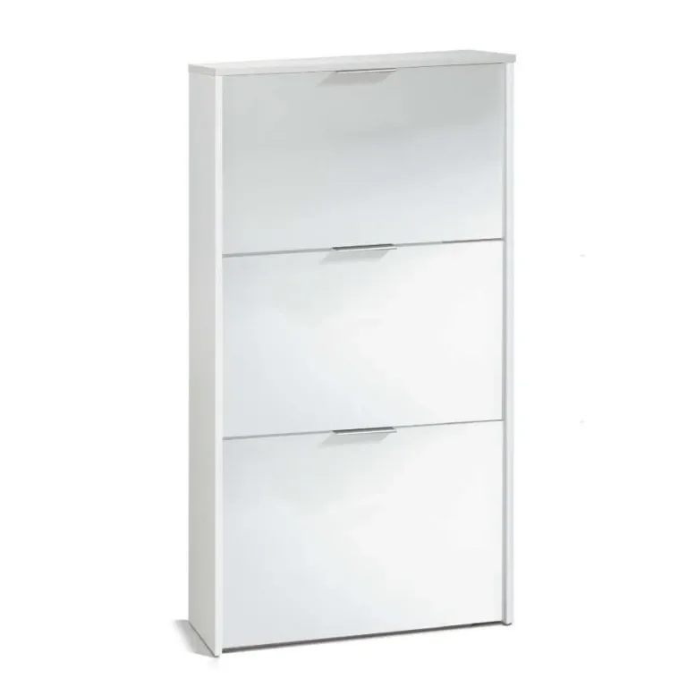Lc Meuble À Chaussures 3 Portes Blanc - Image 1 of 2