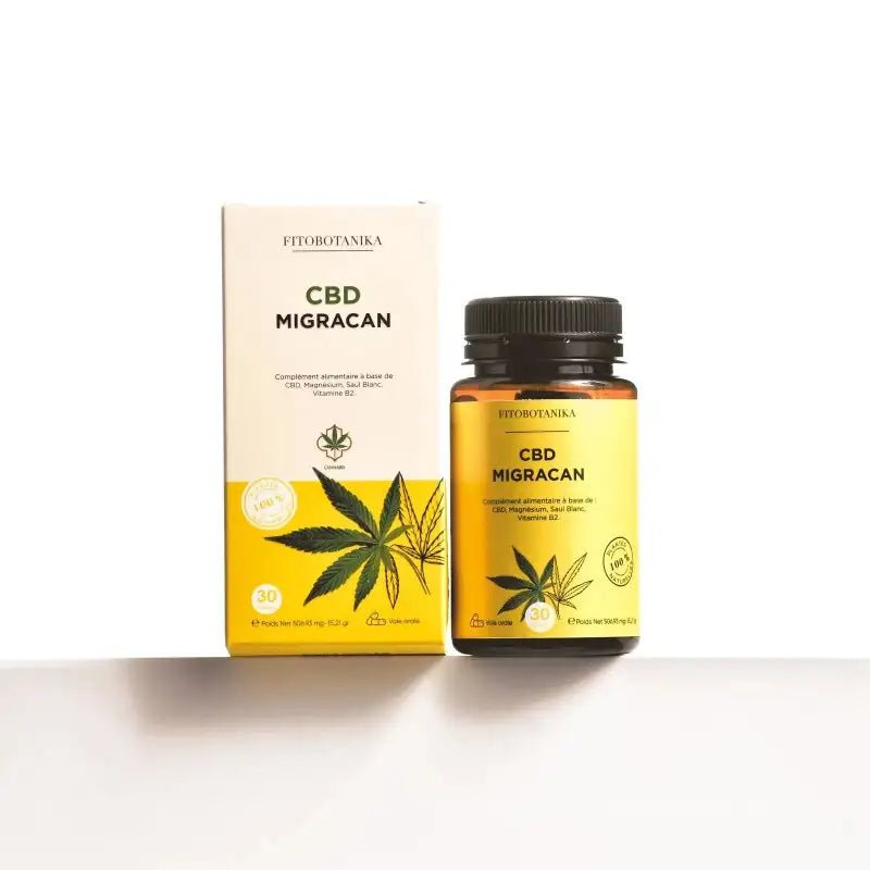 Cannaflex Cbd Migracan 30 Gélules Complément Alimentaire Migraines Maux De Tête - Image 1 of 1