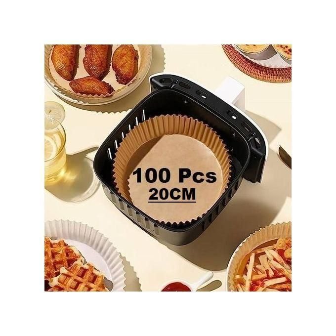 Lot de 100 Pieces Papier Cuisson pour Air Frayer - Image 1 of 1