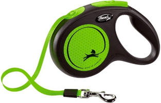 LAISSE À ENROULEUR NEW NEON TAPE VERT FLUO 500CM - Image 1 of 1