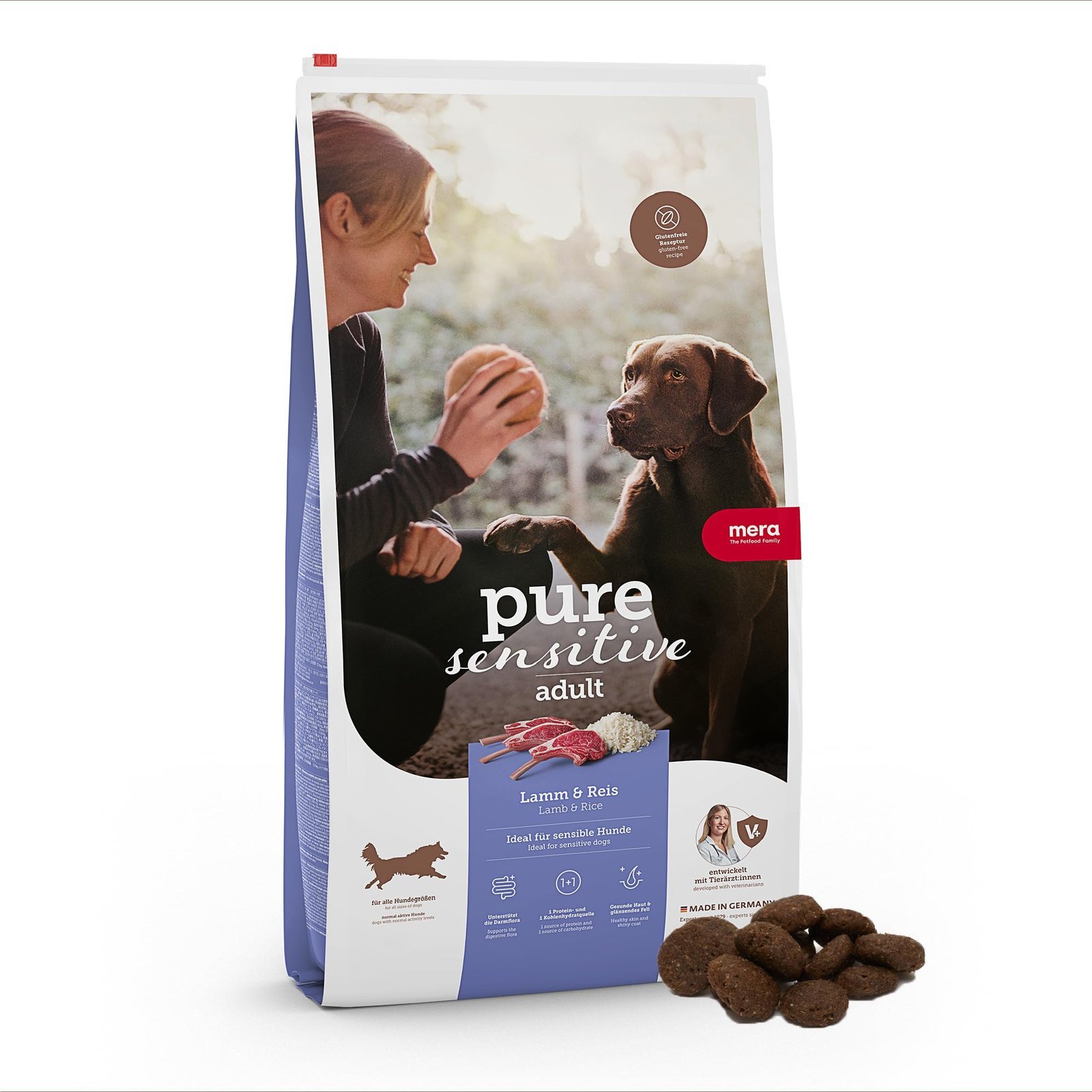MERA pure sensitive adulte Croquette pour chien agneau &amp; lamp 4kg. - Image 1 of 1