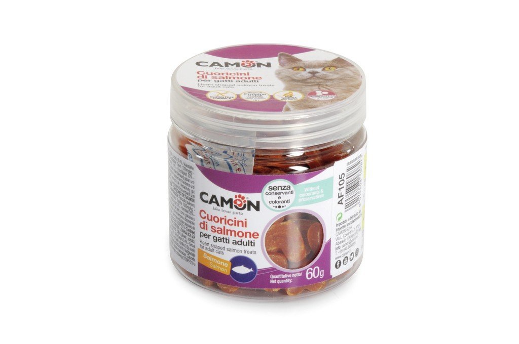 Petit cœurs de saumon pour chat adulte /AF105 - Image 1 of 1