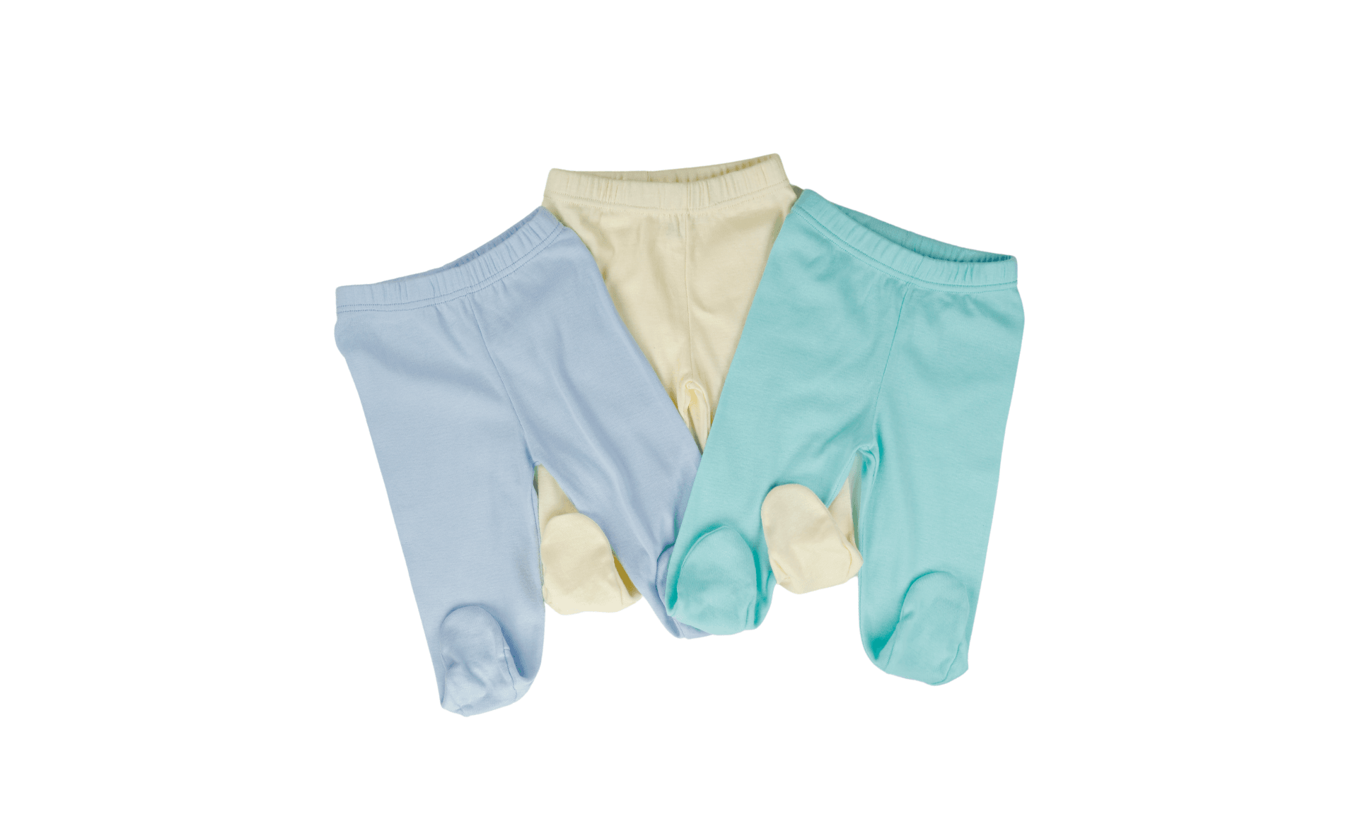 De 3 Pantalons Bébé À Pieds Coton  - Image 1 of 1
