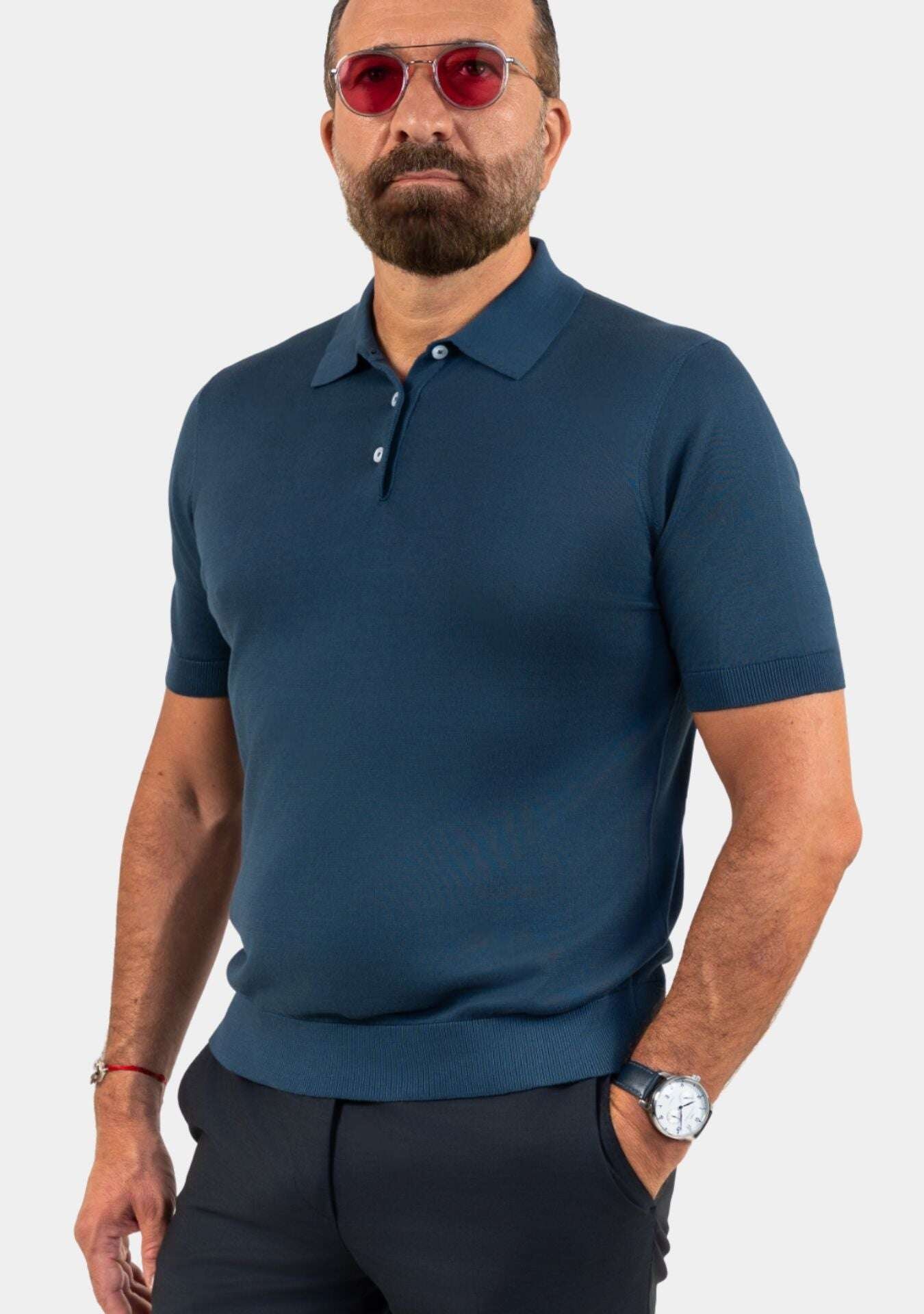 Polo Pompei Bleu Marine - Image 1 of 3